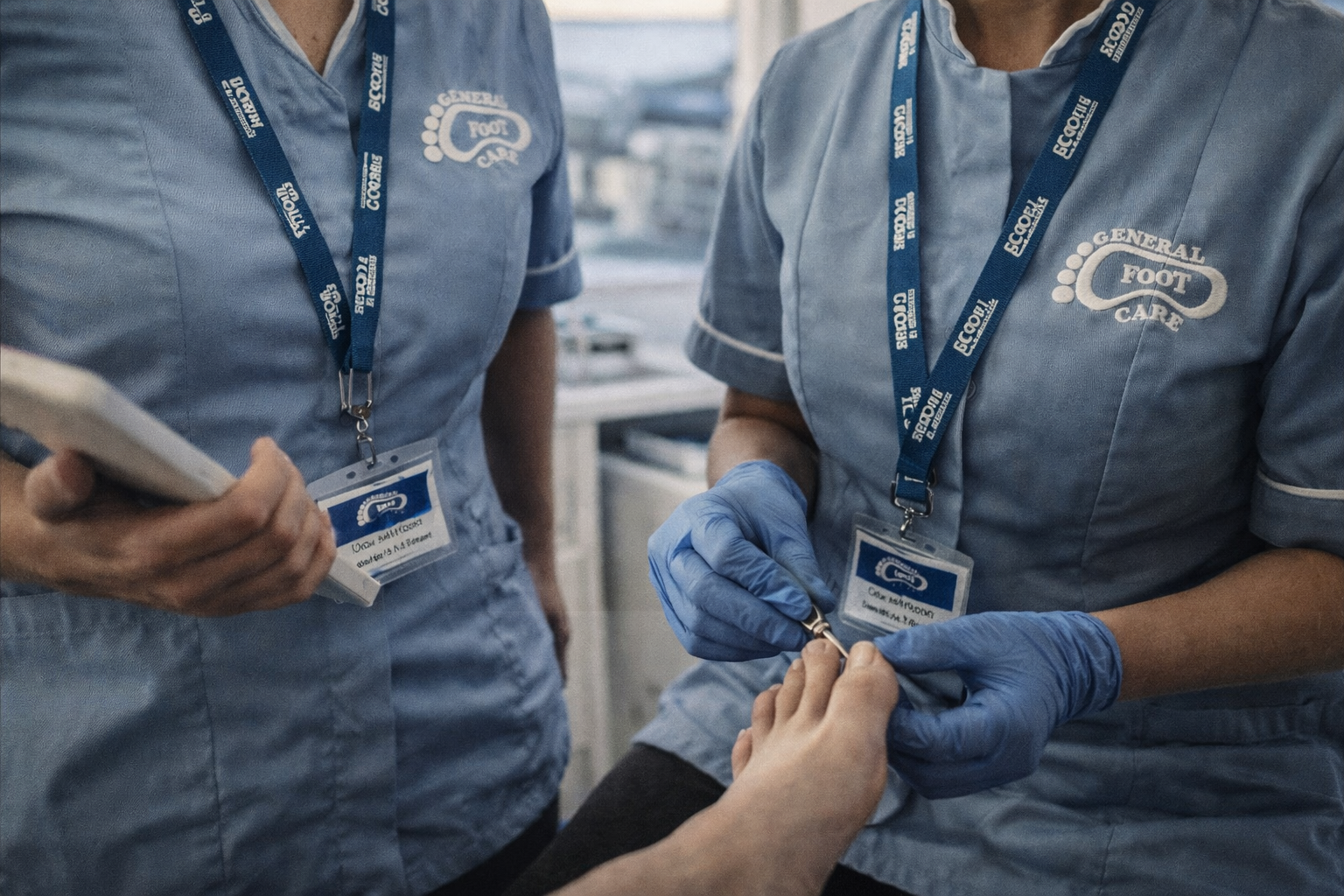 Senior podiatrist at General Foot Care clinic in Arnold, Nottingham