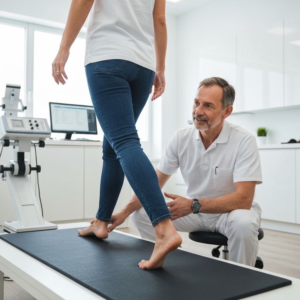 Biomechanical assessment for ankle pain using podoscope and gait analysis at General Foot Care clinic