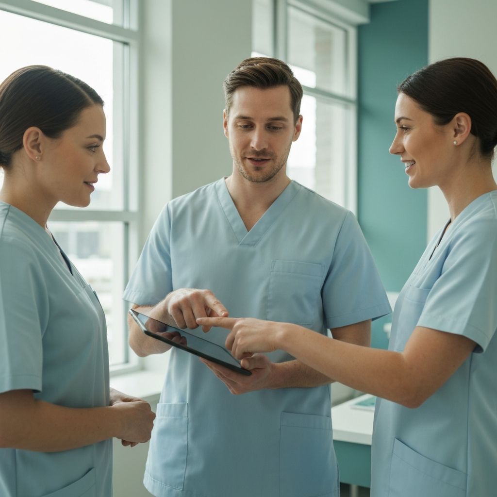 General Foot Care clinical team collaborating in a modern podiatry clinic in Arnold, Nottingham