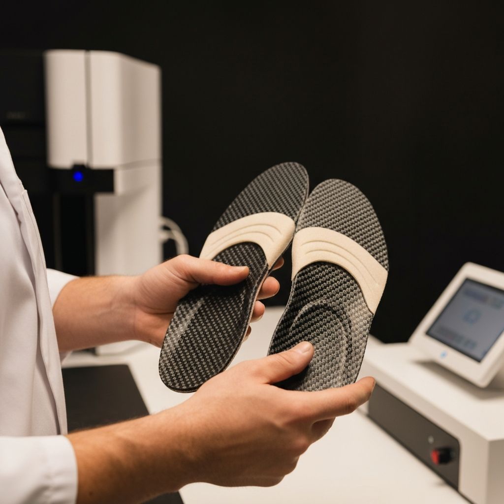 Custom orthotic insoles prescription and manufacture at General Foot Care podiatry clinic in Arnold, Nottingham