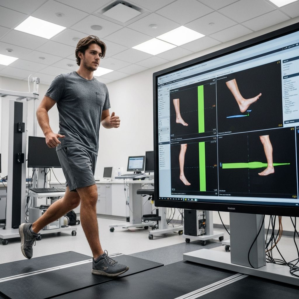 Video gait analysis biomechanical assessment for runners and athletes at General Foot Care clinic in Arnold, Nottingham
