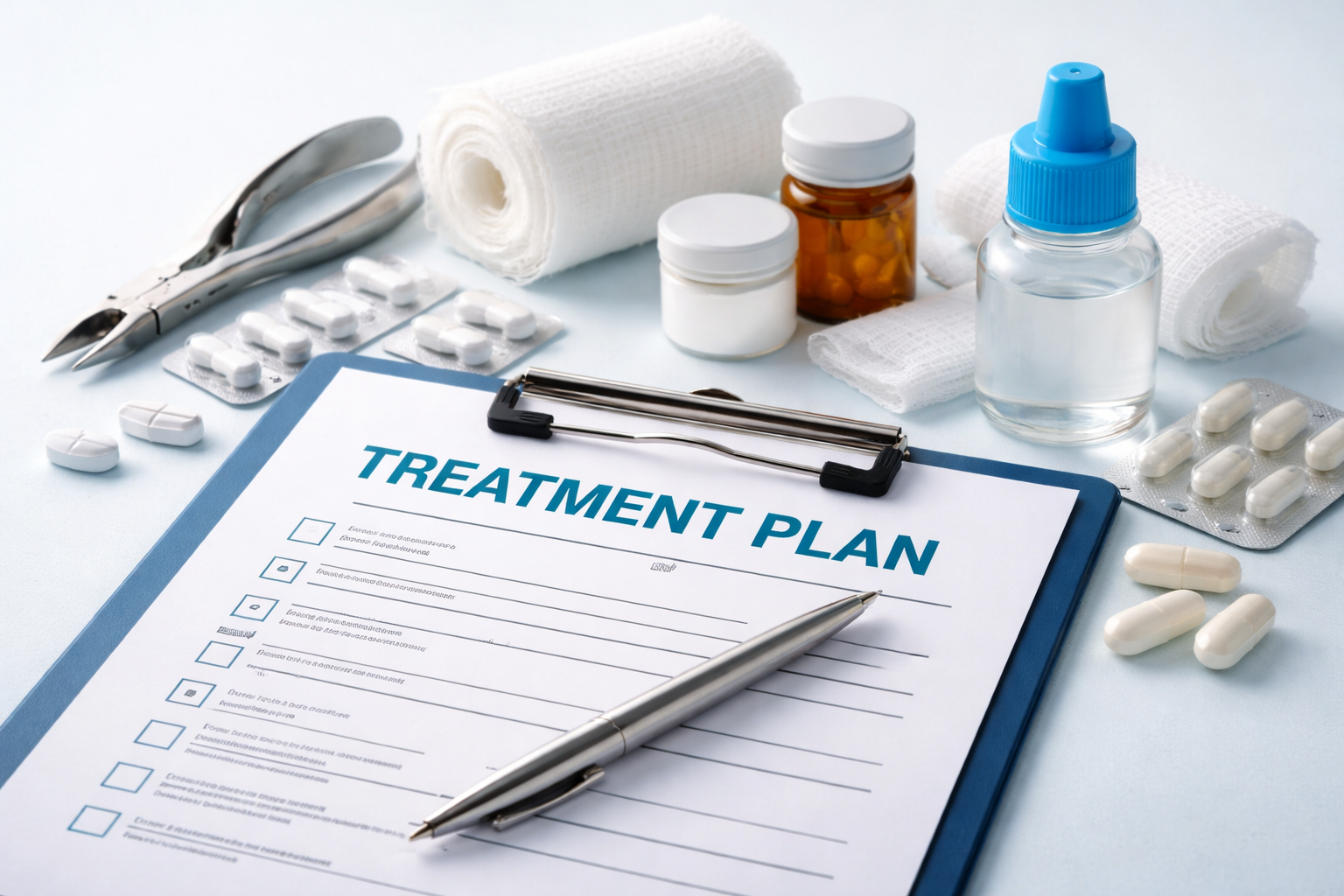 Aftercare supplies for ingrown toenail treatment