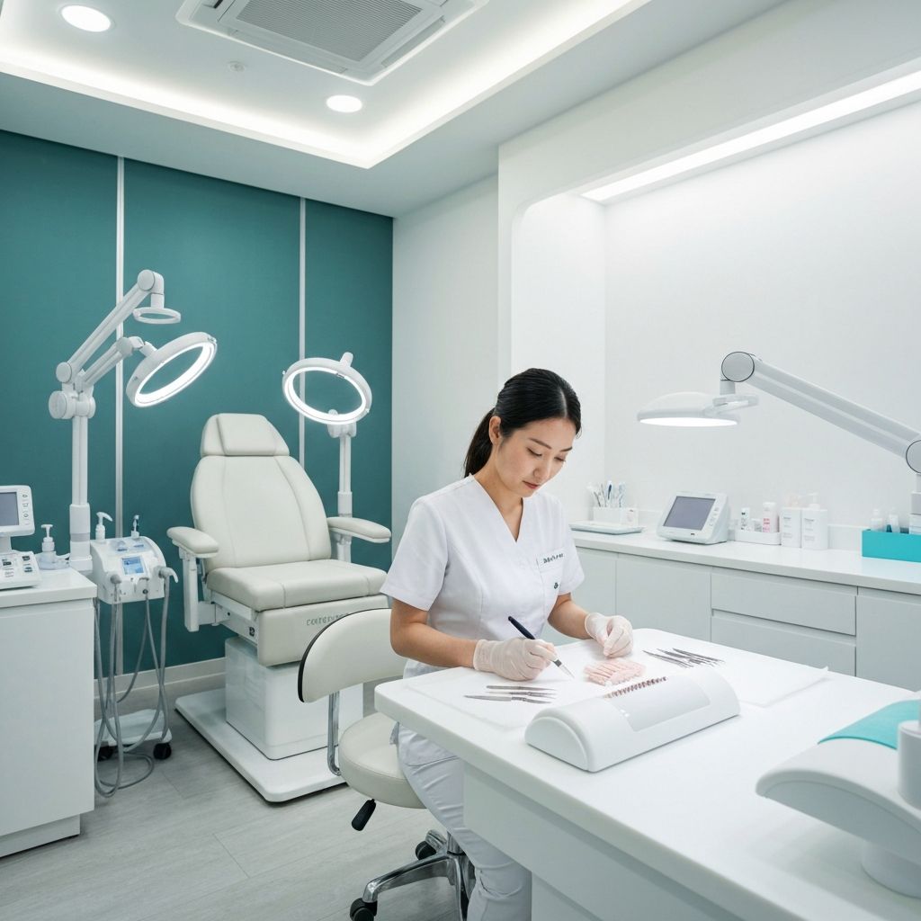 Podiatrist examining fungal nail at General Foot Care clinic in Arnold