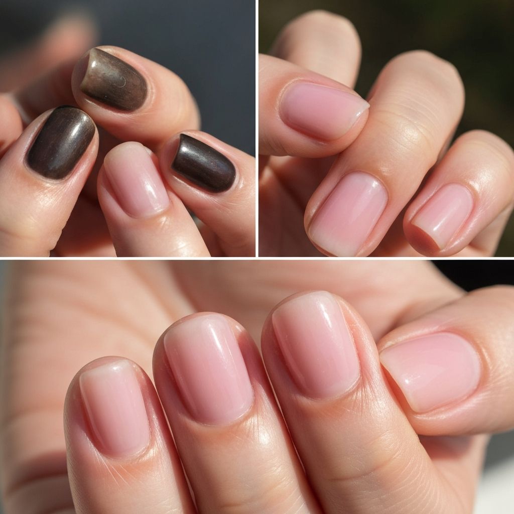 Beautiful natural-looking toenails after ToeFlex reconstruction — ready for sandals and holidays